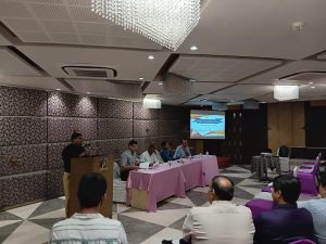 Youth members attending the Second Sneh Milan organized by Dariyapuri Sthanakwasi Jain Samiti at Hotel Pragati The Grand, Ahmedabad.